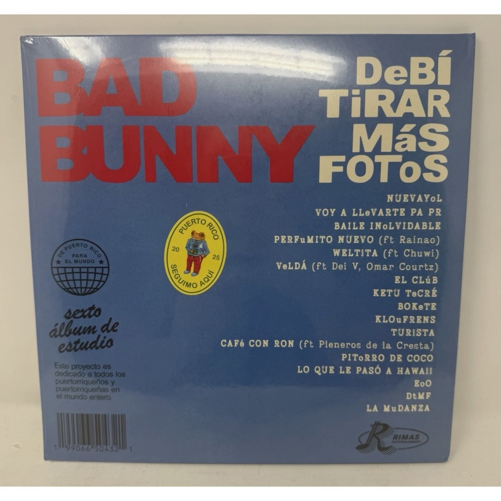 Bad Bunny DeBí TiRAR MáS FOToS‎ 2LP BLUE Gatefold - Debi Tirar Mas Fotos - NEW!